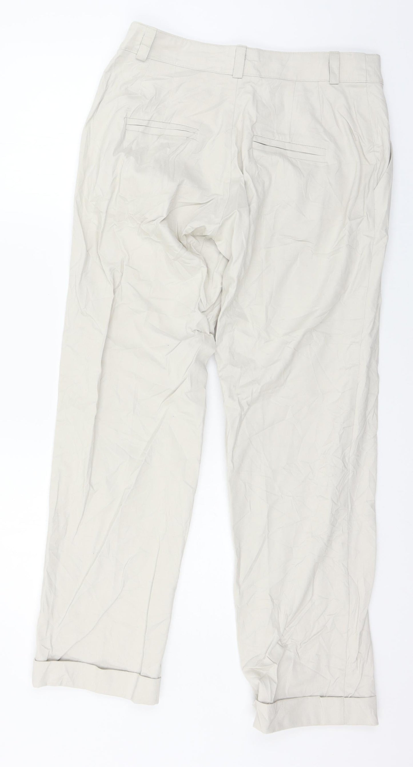 Womens UK Size 30 in Preworn Regular Fit  Ivory Trousers