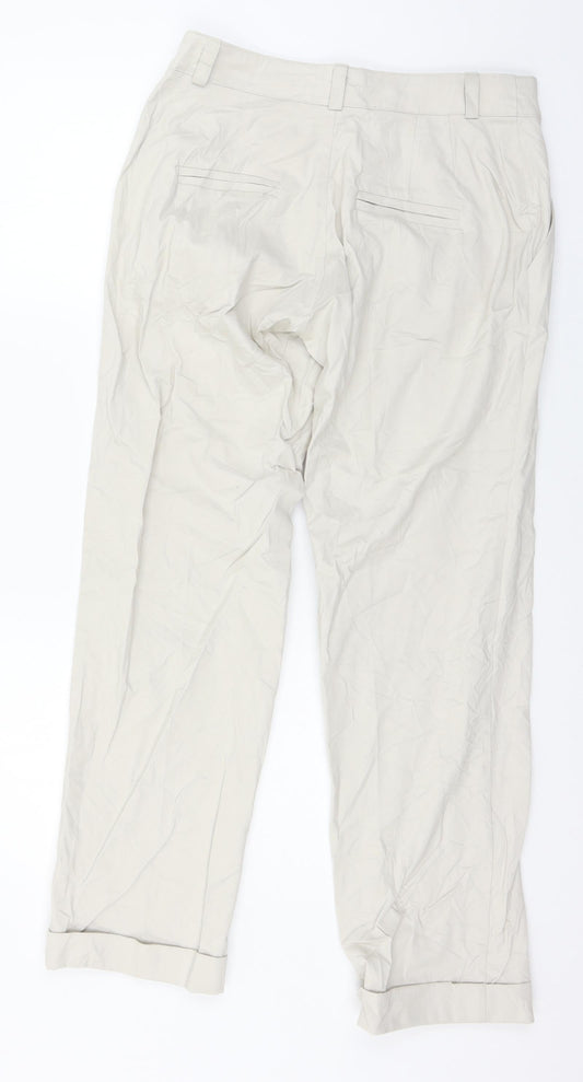 Womens UK Size 30 in Preworn Regular Fit  Ivory Trousers