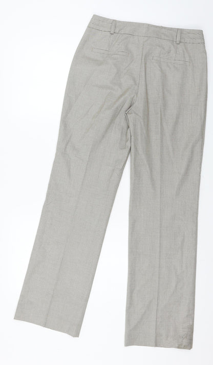 Comma Womens Brown Check  Trousers  Size 8 L30 in