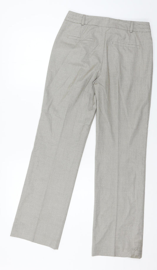 Comma Womens Brown Check  Trousers  Size 8 L30 in