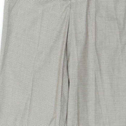 Comma Womens Brown Check  Trousers  Size 8 L30 in