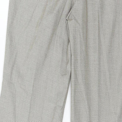 Comma Womens Brown Check  Trousers  Size 8 L30 in