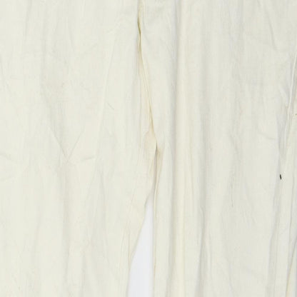 Chicoree Womens Ivory  Denim Trousers  Size 14 L30 in