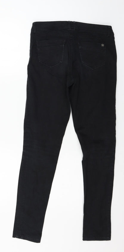 RESERVED Womens Black  Denim Skinny Jeans Size 6 L29 in
