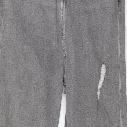 Topshop Womens Grey  Denim Skinny Jeans Size 28 in L32 in