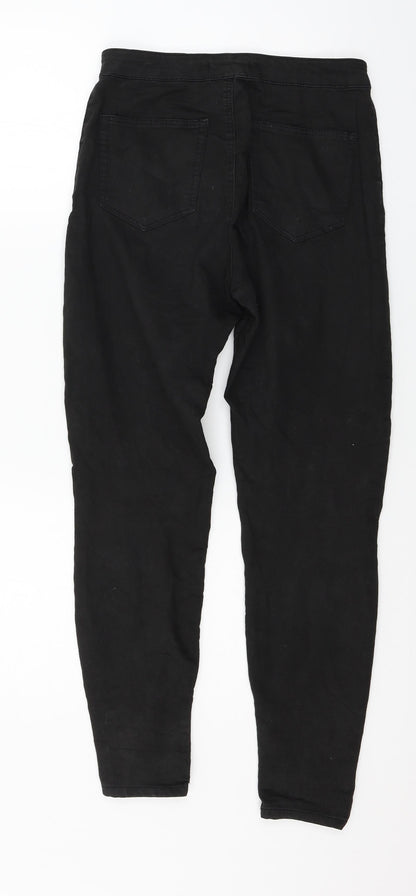 Bershka Womens Black  Denim Skinny Jeans Size 8 L26 in