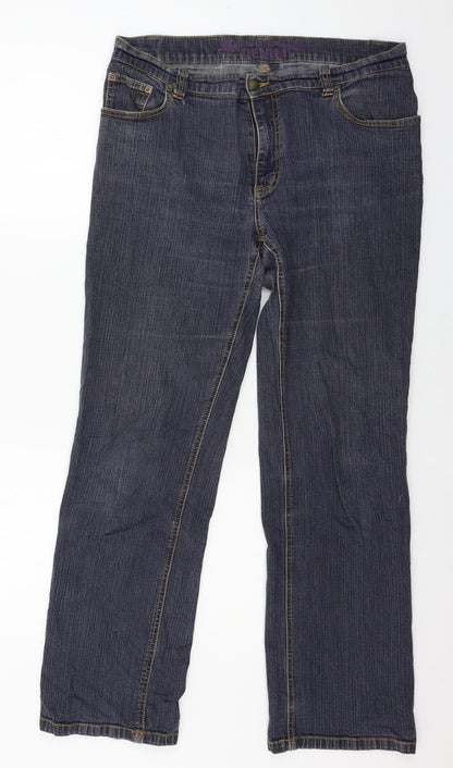 Peppercorn Womens Blue  Denim Straight Jeans Size 34 in L20 in