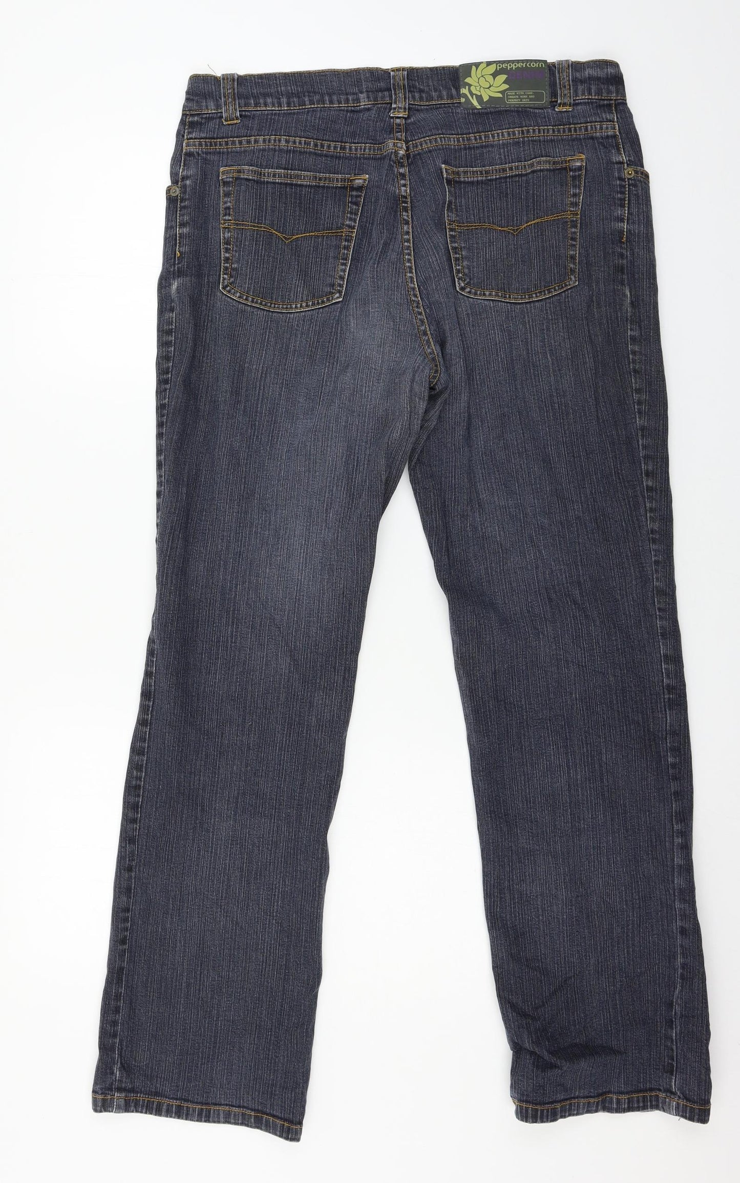 Peppercorn Womens Blue  Denim Straight Jeans Size 34 in L20 in