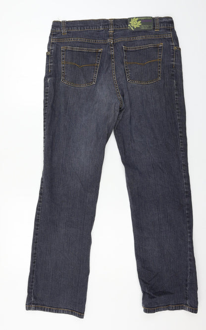 Peppercorn Womens Blue  Denim Straight Jeans Size 34 in L20 in