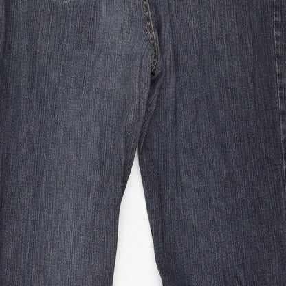 Peppercorn Womens Blue  Denim Straight Jeans Size 34 in L20 in
