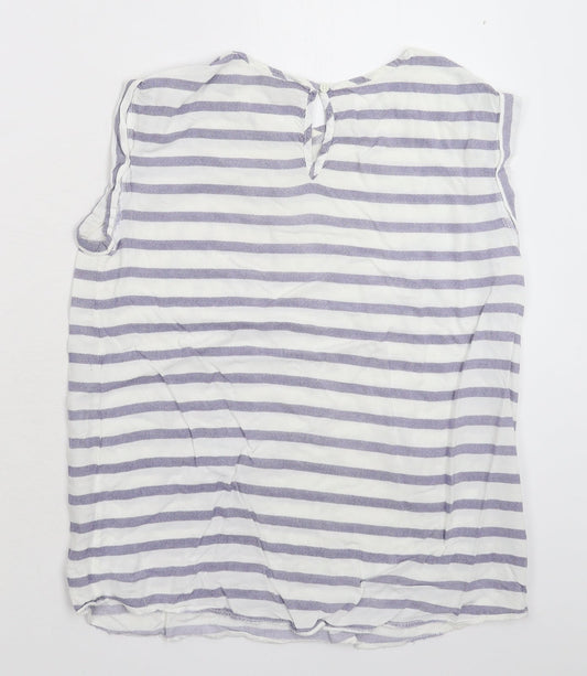 Papaya Womens Multicoloured Striped  Basic Tank Size 14