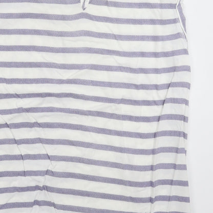 Papaya Womens Multicoloured Striped  Basic Tank Size 14