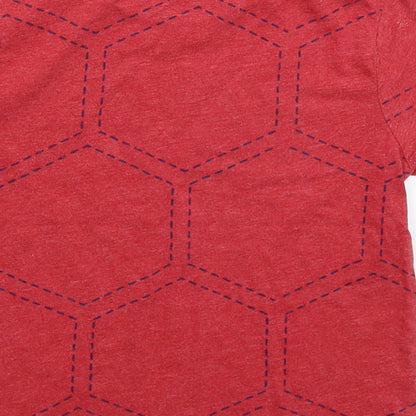 Hullabaloo Boys Red   Basic T-Shirt Size 5 Years