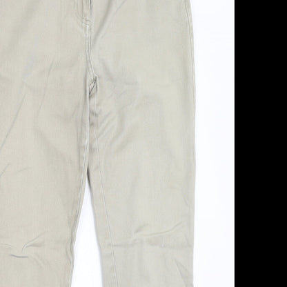 Debenhams Womens Grey  Denim Straight Jeans Size 10 L26 in