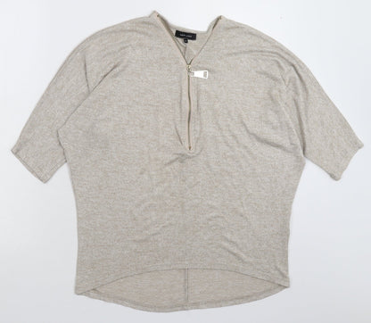Womens UK Size S New Look Grey Pullover Jumper