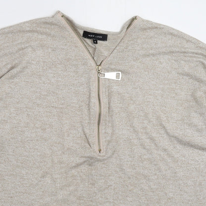 Womens UK Size S New Look Grey Pullover Jumper