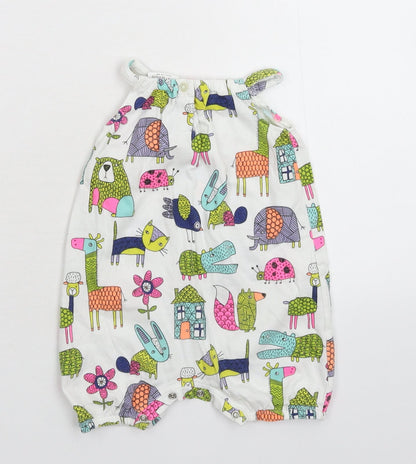 NEXT Girls White   Babygrow One-Piece Size 3-6 Months