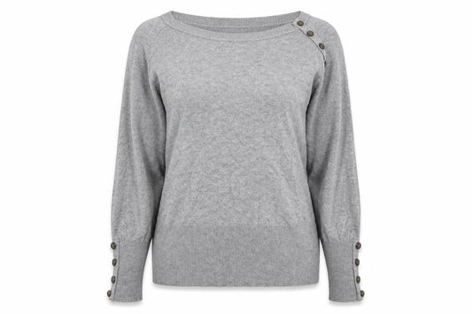 Womens UK Size 18 David Emanuel Grey Pullover Jumper