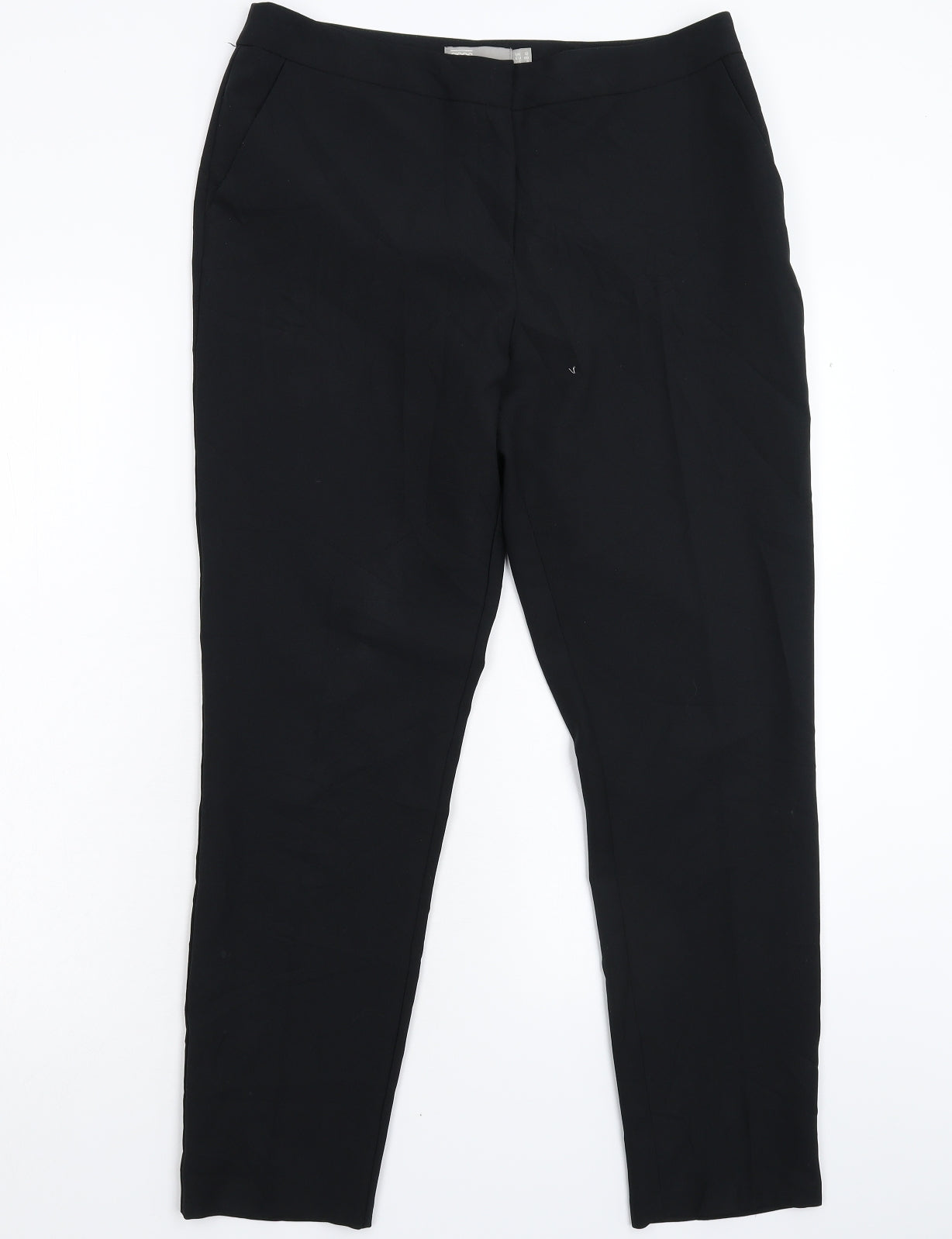 Womens UK Size 12 ASOS Slim Fit Dress Pants Black Trousers
