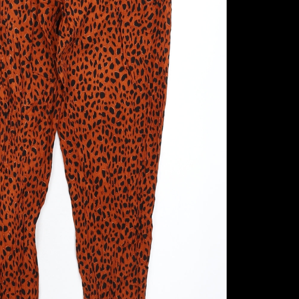 George Womens Multicoloured Animal Print  Trousers  Size 10 L25 in