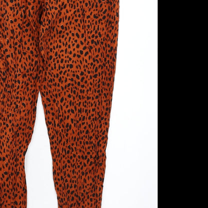 George Womens Multicoloured Animal Print  Trousers  Size 10 L25 in