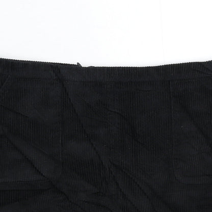 New Look Girls Black  Corduroy Mini Skirt Size 13 Years