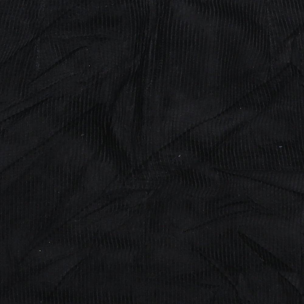 New Look Girls Black  Corduroy Mini Skirt Size 13 Years