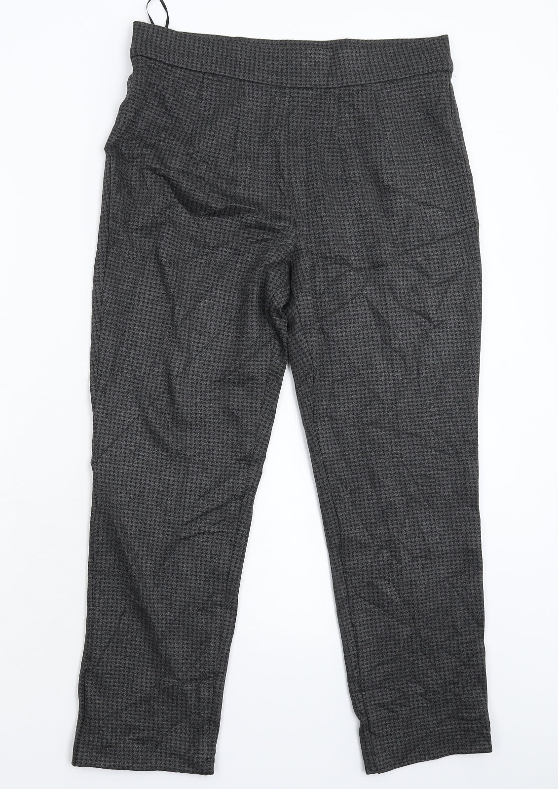 Womens UK Size 12 Marks and Spencer Extra-Slim Fit Cropped Grey Trousers
