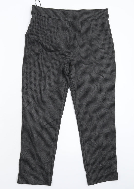 Womens UK Size 12 Marks and Spencer Extra-Slim Fit Cropped Grey Trousers