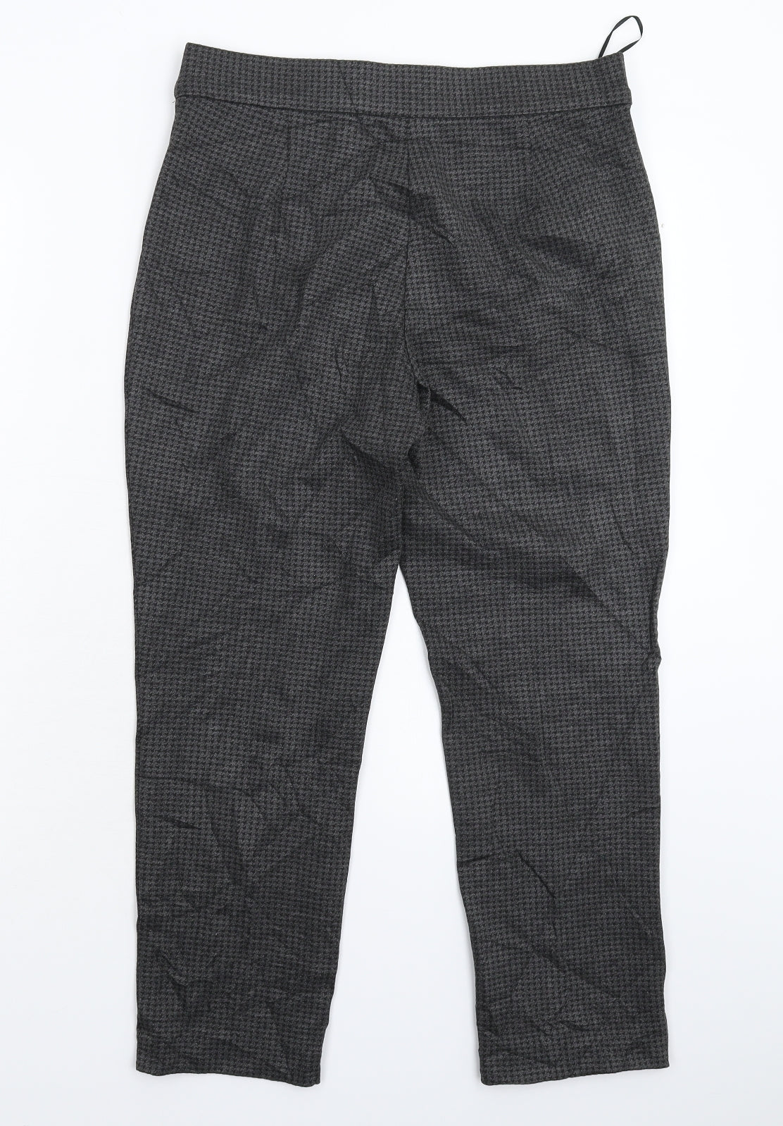 Womens UK Size 12 Marks and Spencer Extra-Slim Fit Cropped Grey Trousers