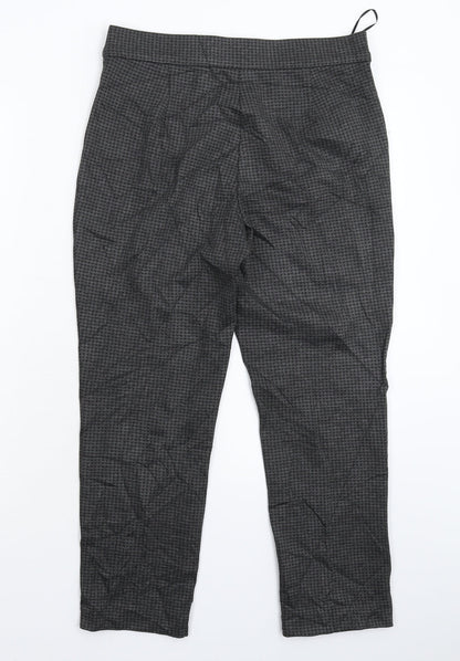 Womens UK Size 12 Marks and Spencer Extra-Slim Fit Cropped Grey Trousers