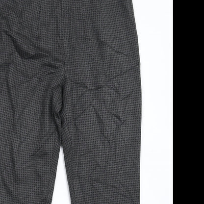 Womens UK Size 12 Marks and Spencer Extra-Slim Fit Cropped Grey Trousers