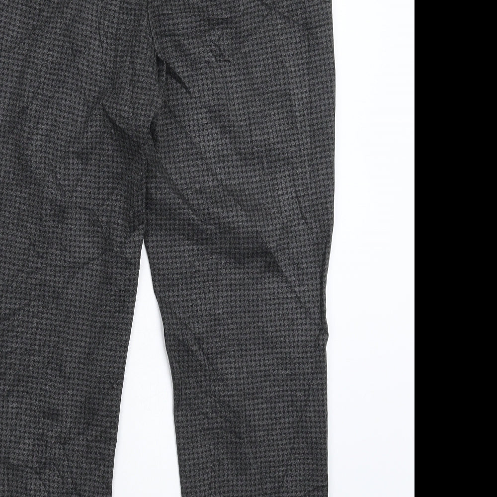 Womens UK Size 12 Marks and Spencer Extra-Slim Fit Cropped Grey Trousers