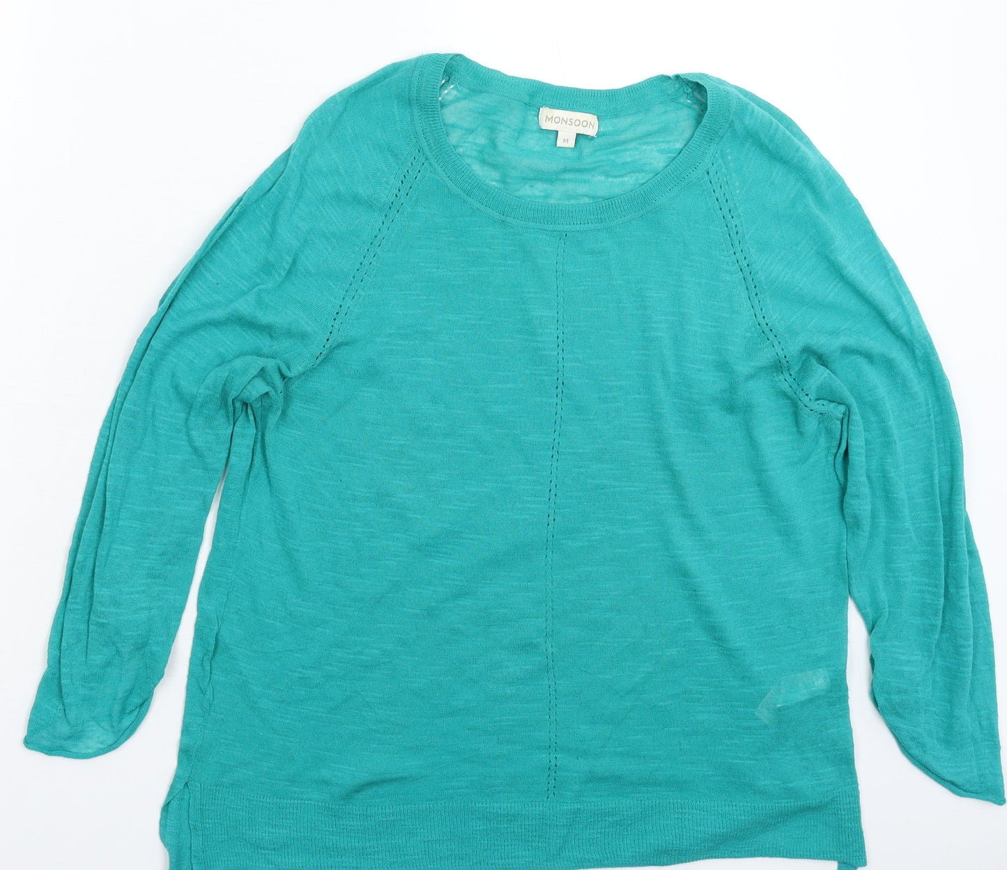 Womens UK Size M Monsoon Green Pullover Jumper