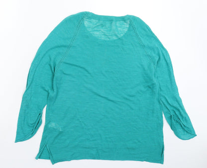 Womens UK Size M Monsoon Green Pullover Jumper