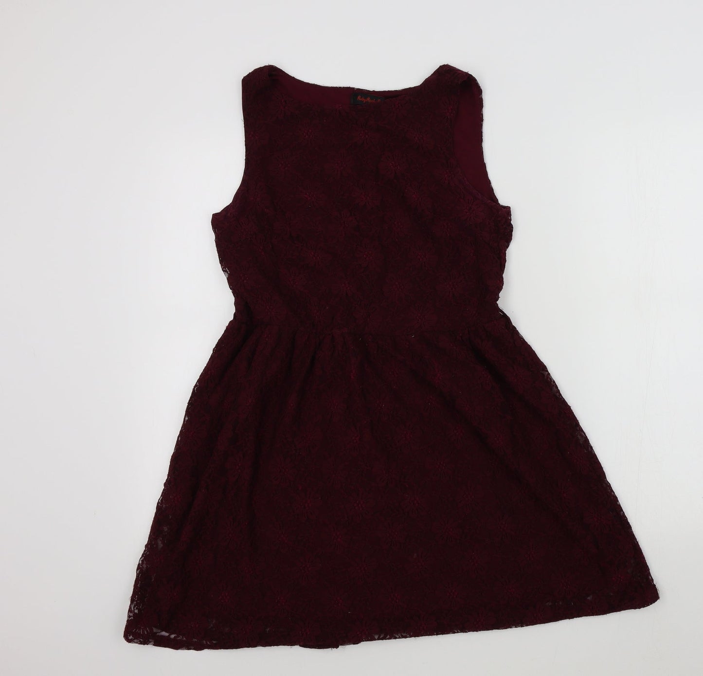 ruby rocks bty Womens Red Colourblock  Fit & Flare  Size 10