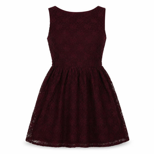 ruby rocks bty Womens Red Colourblock  Fit & Flare  Size 10