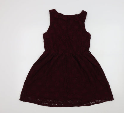 ruby rocks bty Womens Red Colourblock  Fit & Flare  Size 10