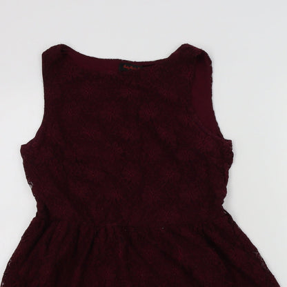 ruby rocks bty Womens Red Colourblock  Fit & Flare  Size 10