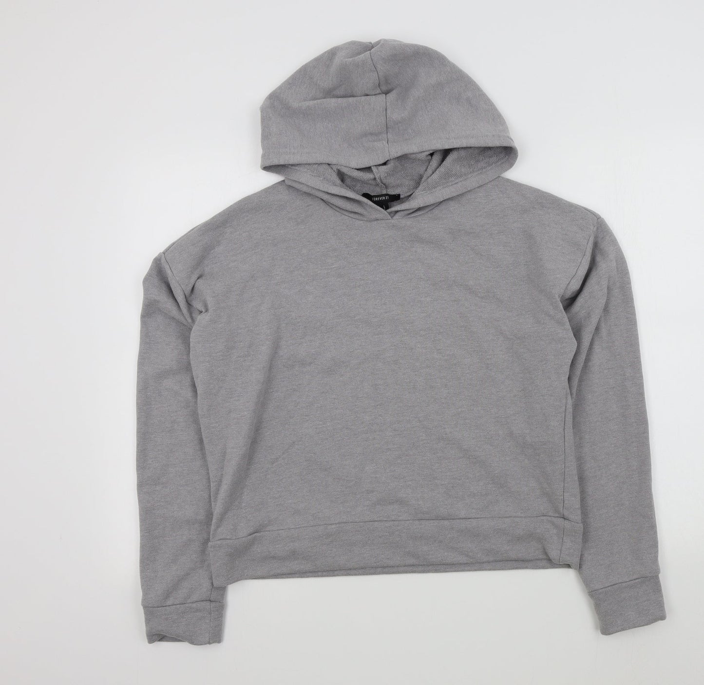 Womens UK Size L FOREVER 21 Grey Pullover Jumper