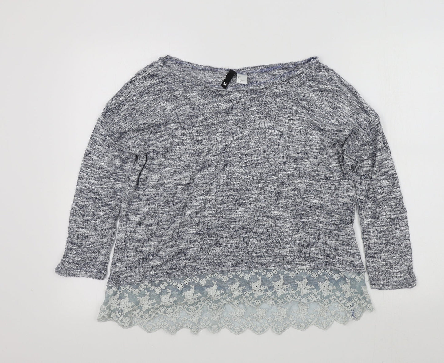 Womens UK Size M H&M Blue Pullover Jumper