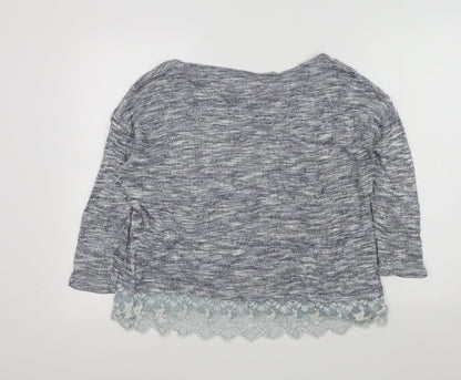 Womens UK Size M H&M Blue Pullover Jumper