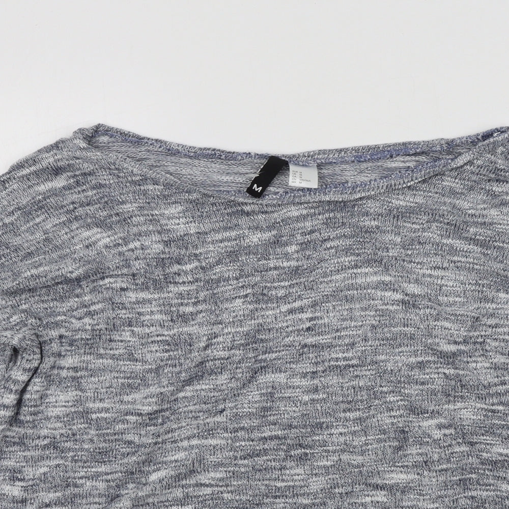 Womens UK Size M H&M Blue Pullover Jumper