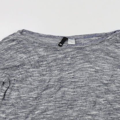 Womens UK Size M H&M Blue Pullover Jumper