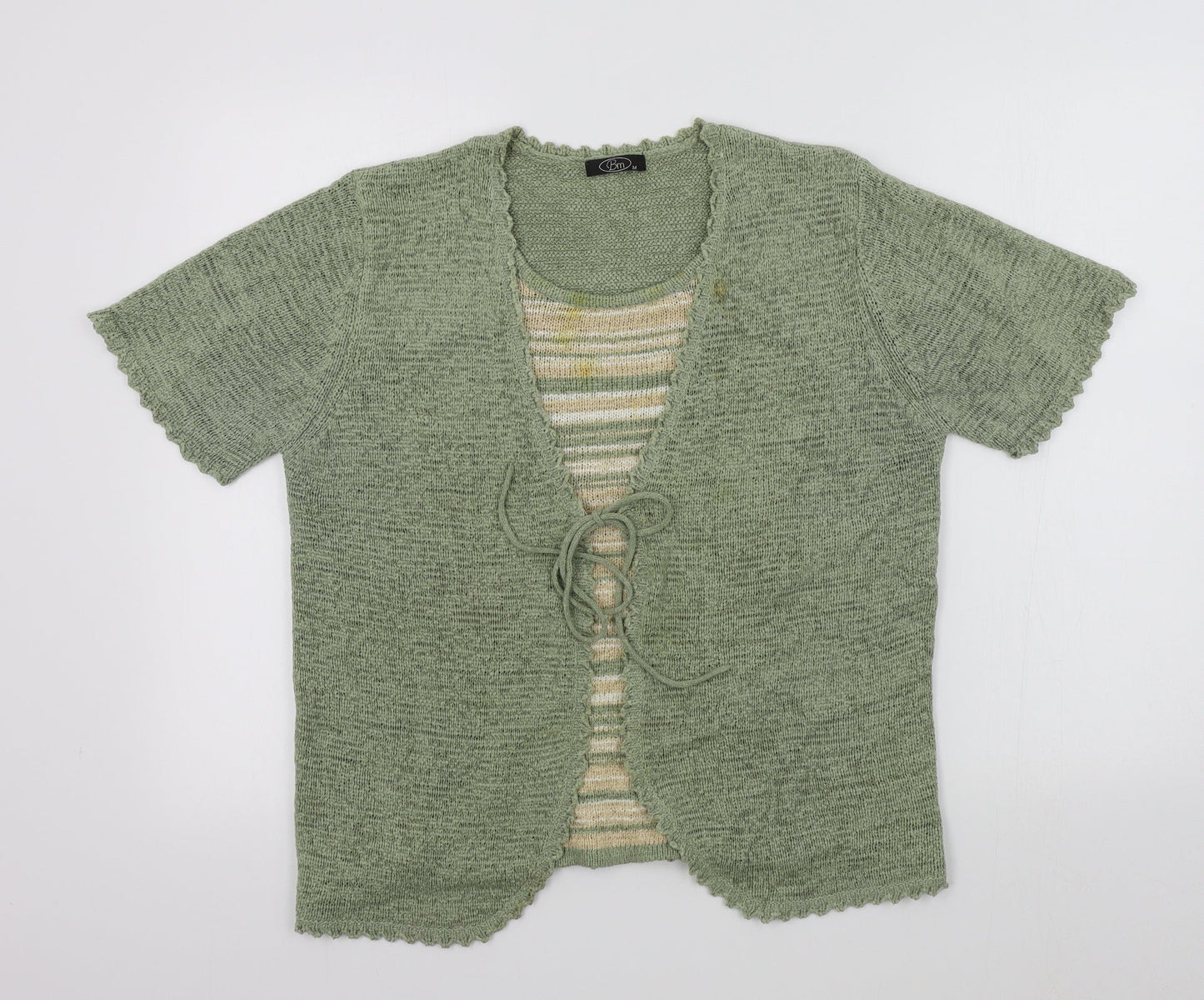 Womens UK Size M BM Green Pullover Jumper