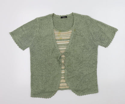 Womens UK Size M BM Green Pullover Jumper