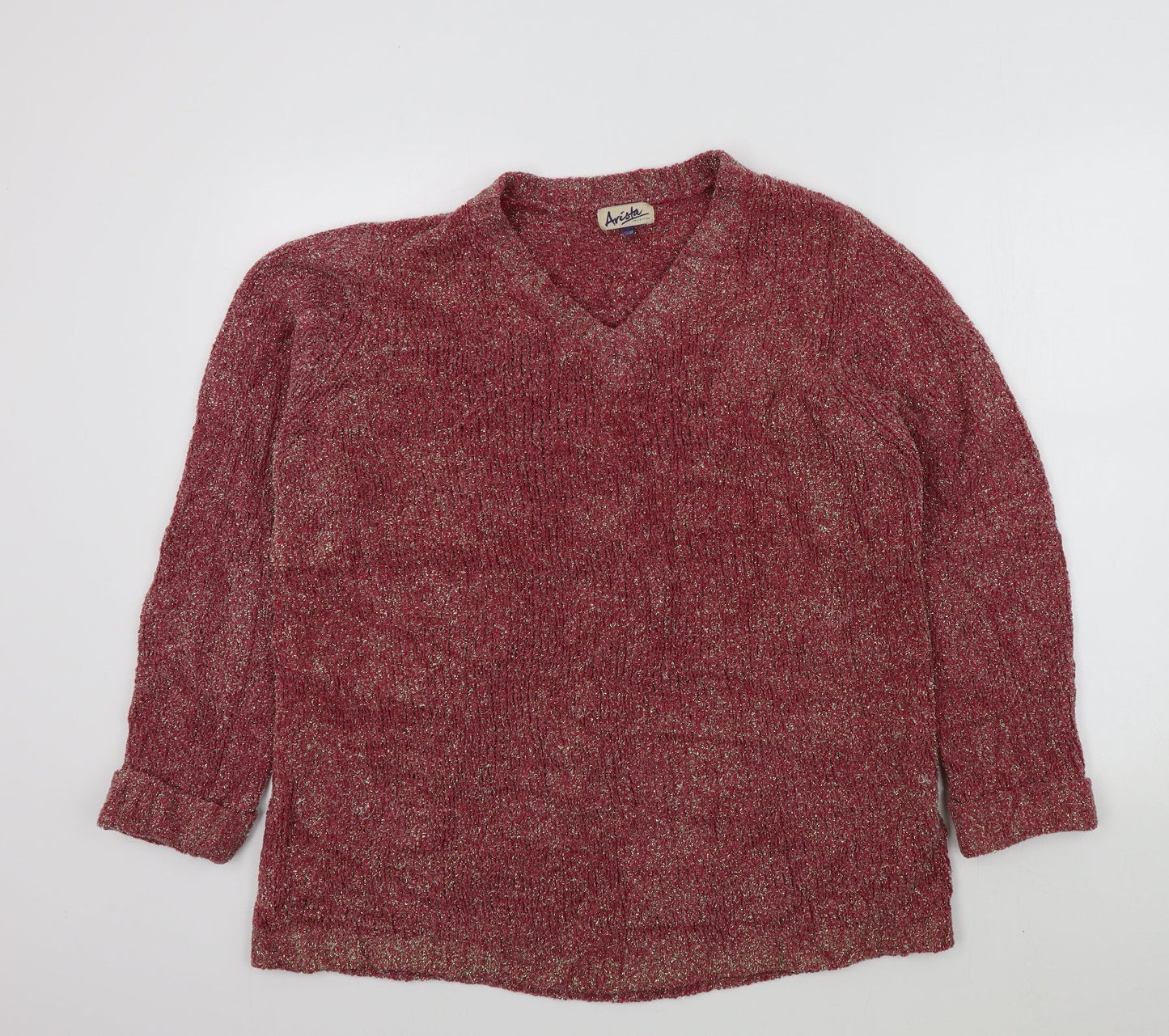 ARISTA Womens Red   Pullover Jumper Size 14