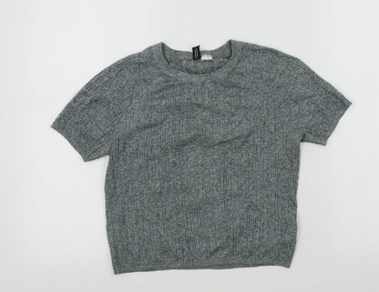 Womens UK Size M H&M Green Pullover Jumper