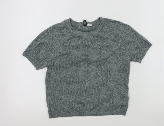 Womens UK Size M H&M Green Pullover Jumper