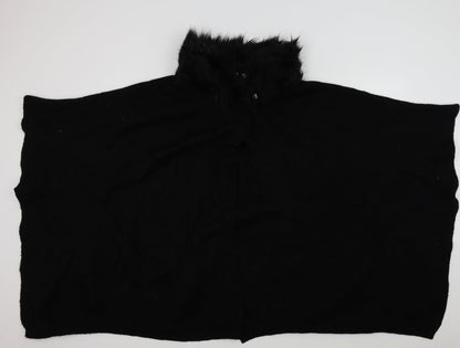 Womens UK Size One Size M&S Black Wrap Jumper